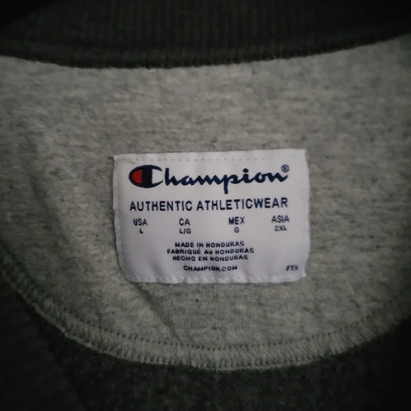 Champion Grey Pullover Sweater Size Large - Picture 5 of 5